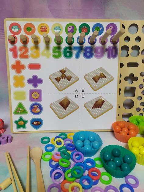 Дерев’яний сортер Wooden Toy Геометрія Монтессорі Класична логіка (2514) - Фото 3 Дерев’яний сортер Wooden Toy Геометрія Монтессорі Класична логіка (2514) - зображення 3