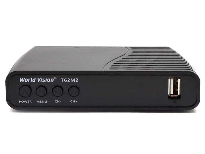 Ресивер World Vision T62D2 Цифровий ефірний DVB-C/T/T2 тюнер - зображення 3