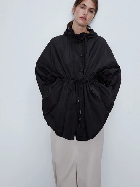 Плащ Zara 2969/043/800 S Черный (02969043800023) – Брендовая