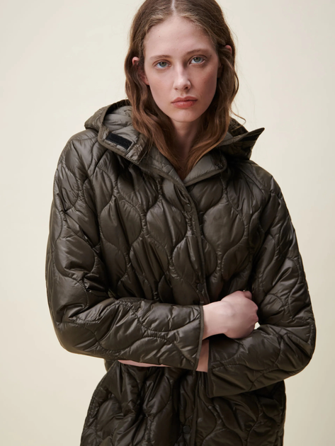 クロネコ Дутая куртка из эко кожи Zara черный M 2969/280/800