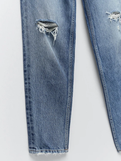 Джинсы Zara 4365/267/401 46 Голубые (04365267401462) - изображение 7
