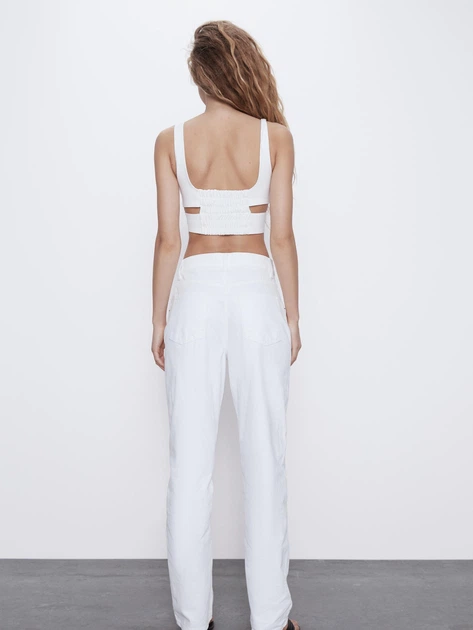Джинсы Zara 6045/022/250 36 Белый джинс (06045022250365