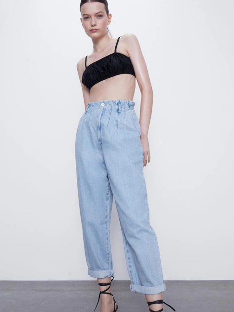 Джинсы Zara 8727/064/400 38 Голубой джинс (08727064400387) - Фото 2 Джинсы Zara 8727/064/400 38 Голубой джинс (08727064400387) - изображение 2