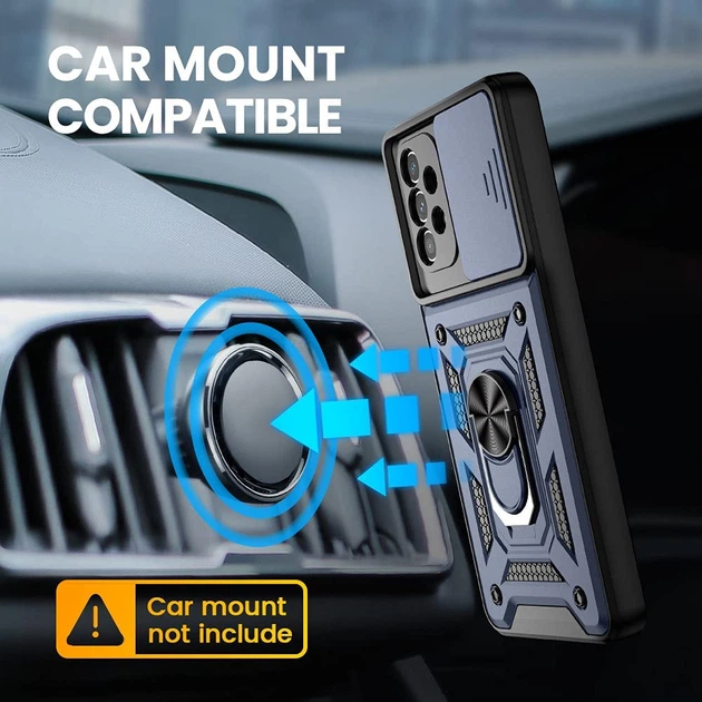 Чехол Epik Camshield Serge Ring for Magnet для Samsung Galaxy A33 5G Ударопрочный Синий - Фото 3 Чехол Epik Camshield Serge Ring for Magnet для Samsung Galaxy A33 5G Ударопрочный Синий - изображение 3