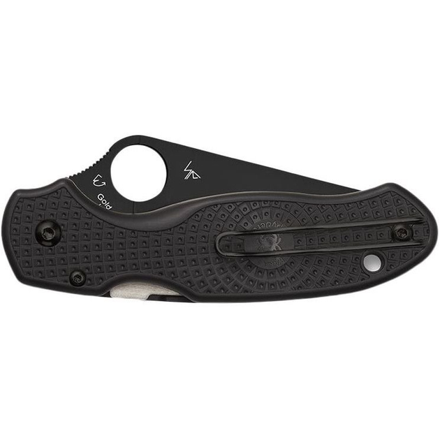 Ніж складний Spyderco Para 3 Black Blade FRN, серрейтор (З 223SBBK) - зображення 1