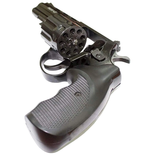 Револьвер PROFI-4.5" під набої Флобера чорний/пластик калібр 4мм - изображение 2