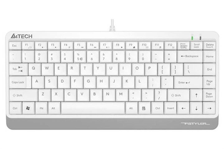 Клавіатура A4Tech FK11 Ukr White USB - Фото 1 Клавіатура A4Tech FK11 Ukr White USB - зображення 1