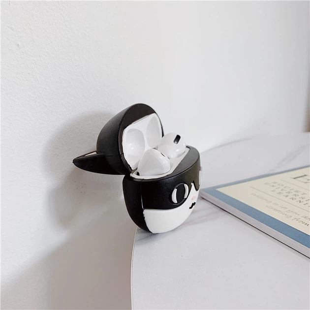 Чехол для наушников Apple AirPods 1/2 Черный кот Б/В (89117y) - Фото 2 Чехол для наушников Apple AirPods 1/2 Черный кот Б/В (89117y) - изображение 2