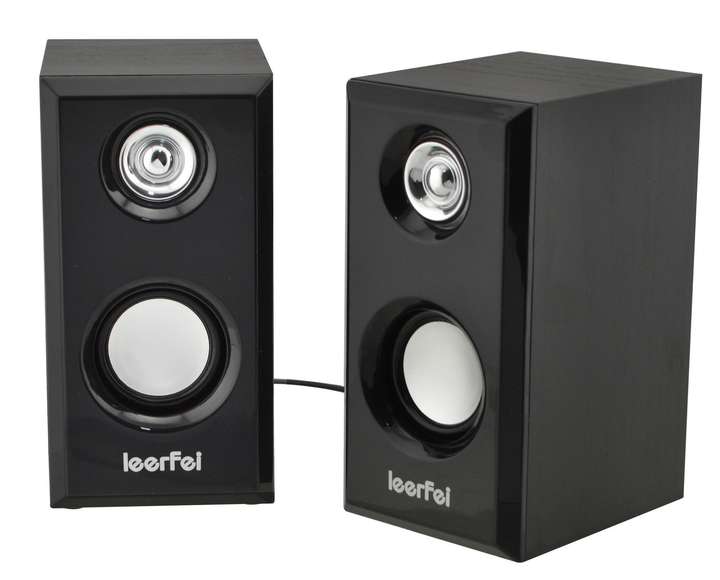 Колонки для ПК комп'ютера Leerfei D-092 Black (4720) - зображення 2