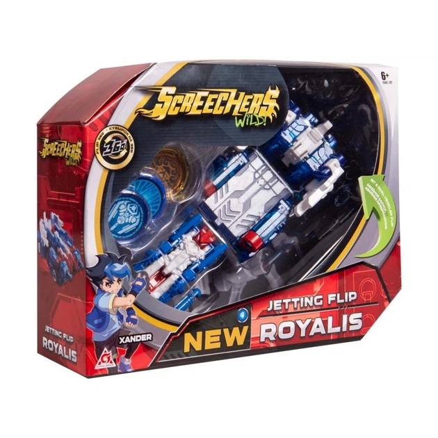 Машинка трансформер Screechers Wild Royalis L2 Турбо скричер