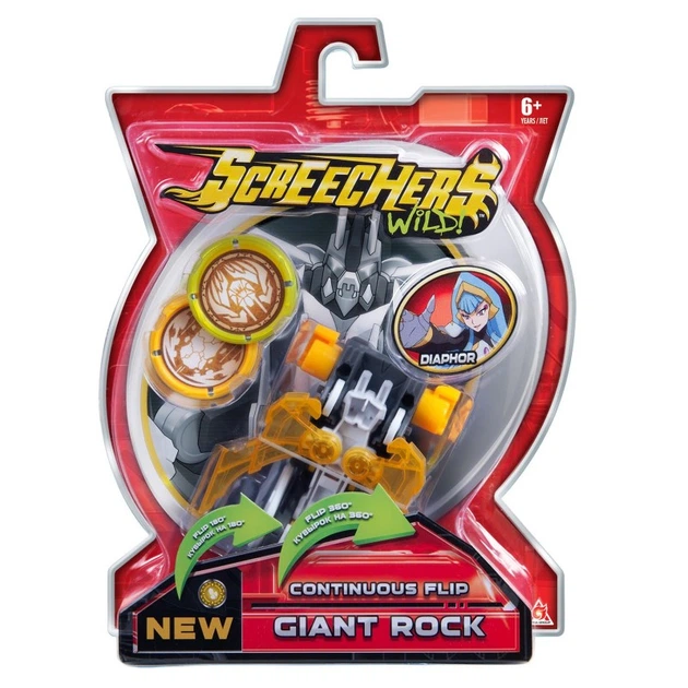 Машинка трансформер Screechers Wild Giant Rock L1 Дикий скричер