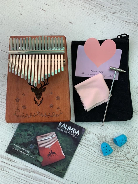 Музыкальный инструмент Калимба 17 key Kalimba Brown Deer - изображение 5