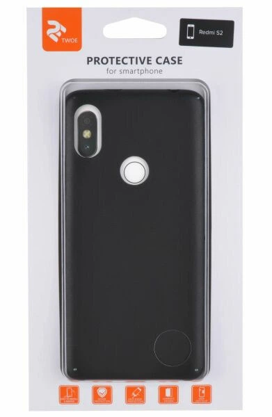 Защитный чехол 2E Leather Case для Xiaomi Redmi S2 - Black - изображение 3