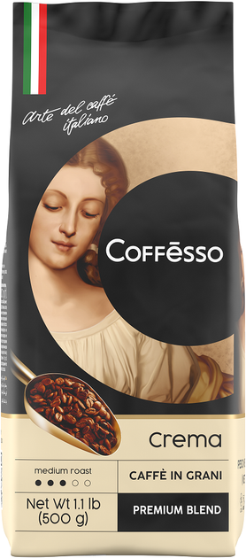 Купить Кофе в зернах Coffesso Crema 500 г (8001681575056) – ROZETKA ...