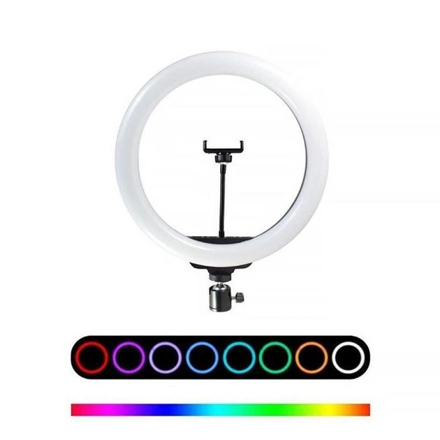 Світлове RGB LED кільце для селфі "MJ33", селфі лампа кільцева різнобарвна з тримачем (VS7003955) - Фото 2 Світлове RGB LED кільце для селфі "MJ33", селфі лампа кільцева різнобарвна з тримачем (VS7003955) - изображение 2
