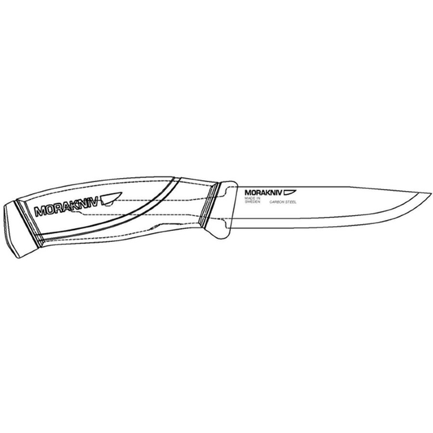 Ніж Morakniv Companion BlackBlade Нержавіюча стальЧерний клинок 12553 - зображення 2