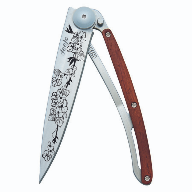 Нож Deejo Tattoo Wood 37g, Rosewood, Cherry blossom 1CB017 - изображение 2