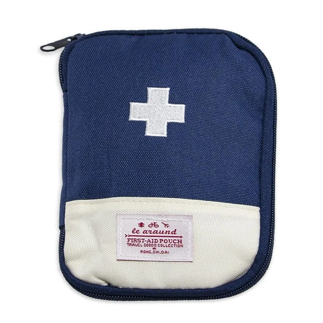 Аптечка органайзер для ліків маленька 13х18 см, Синя особиста аптечка медична (VS7003539) - зображення 1