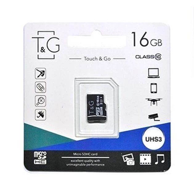 Карта памяти MicroSDHC 16GB UHS-I U3 Class 10 T&G (TG-16GBSD10U3-00) - изображение 2