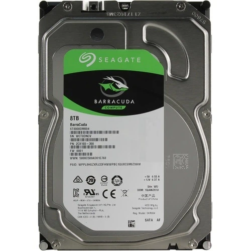 外付けハードディスク・ドライブ Seagate SATA HDD 8TB 5400rpm ST8000DM004 e-TREND｜シーゲート ST8000DM004 [BarraCuda（8TB HDD 3.5