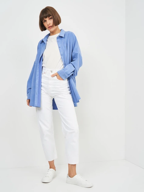 Рубашка Zara 8555/910/400 XL Голубая (08555910400058) – Брендовая