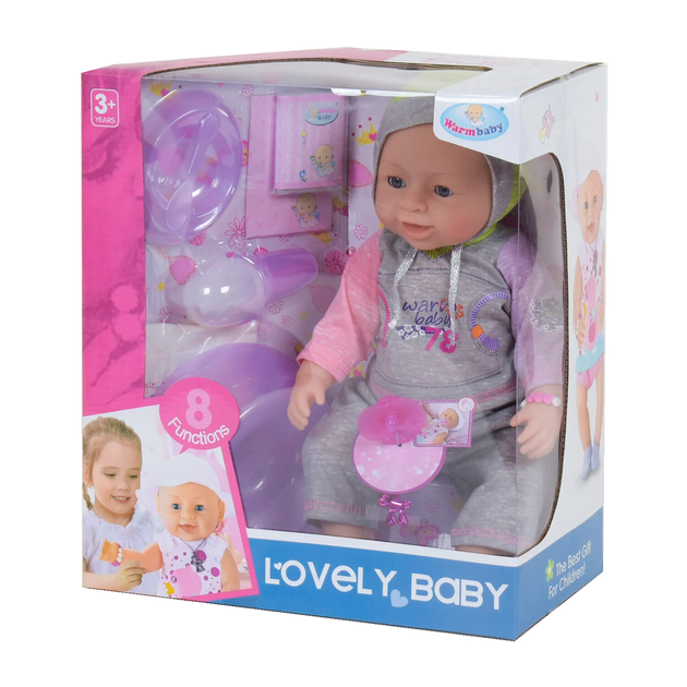 Интерактивный пупс с аксессуарами Lovely Baby 42 см Вид 9 - Фото 1 Интерактивный пупс с аксессуарами Lovely Baby 42 см Вид 9 - изображение 1