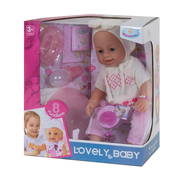Интерактивный пупс с аксессуарами Lovely Baby 42 см Вид 5 - Фото 1 Интерактивный пупс с аксессуарами Lovely Baby 42 см Вид 5 - изображение 1