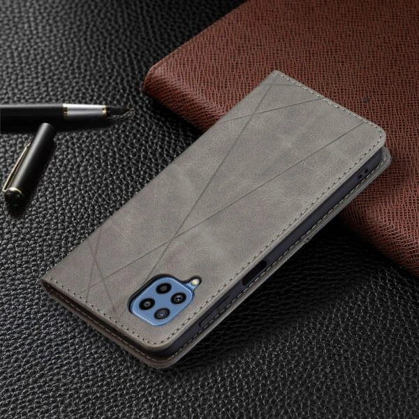 Чохол-книжка з кишеньками UniCase Geometric Pattern для Samsung Galaxy M32 (M325) - Grey - зображення 6