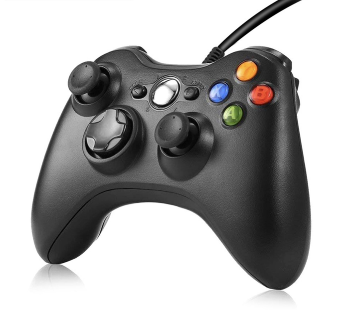 Проводной геймпад USB Controller Microsoft Xbox 360 Black / Windows PC - изображение 1