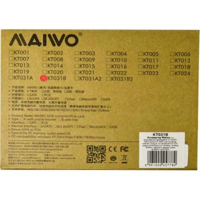Конвертор Maiwo 2.5'' SATA to M.2 (NGFF) SSD (KT031B) - Фото 6 Конвертор Maiwo 2.5'' SATA to M.2 (NGFF) SSD (KT031B) - зображення 6