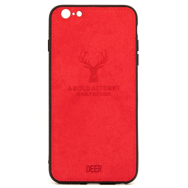 Чохол Deer для Iphone 6 / 6S бампер накладка Red Без бренду - Фото 1 Чохол Deer для Iphone 6 / 6S бампер накладка Red Без бренду - зображення 1