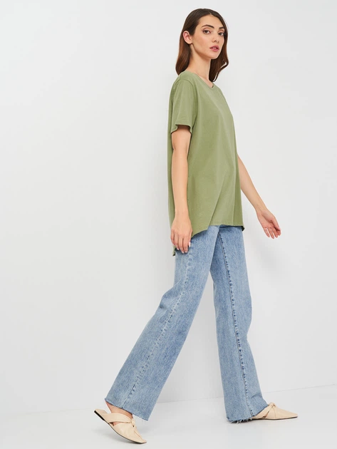 Футболка Zara 4174/025/500 L Хаки (04174025500046) - изображение 3