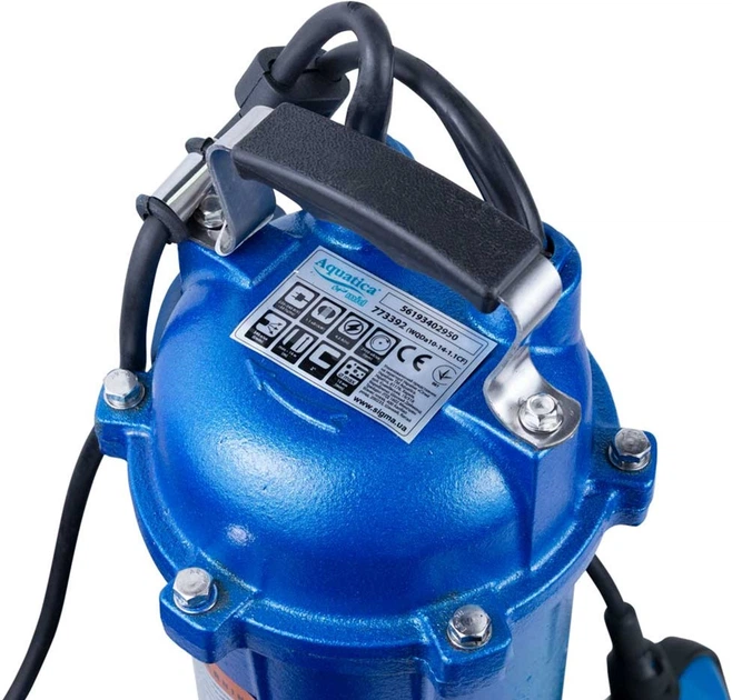 Насос канализационный Aquatica MID 1.1 кВт Hmax 14 м Qmax 340 л/мин (773392) - изображение 3