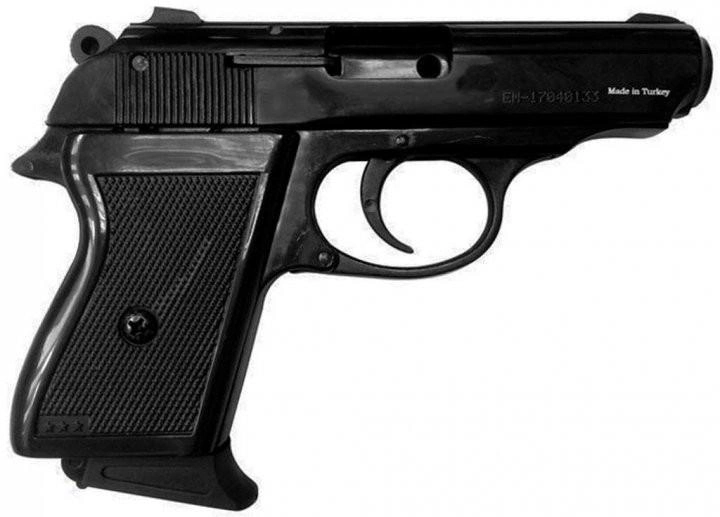 Стартовий пістолет Ekol Major Black + в подарунок холостий патрон 9мм STS (25шт) - зображення 2