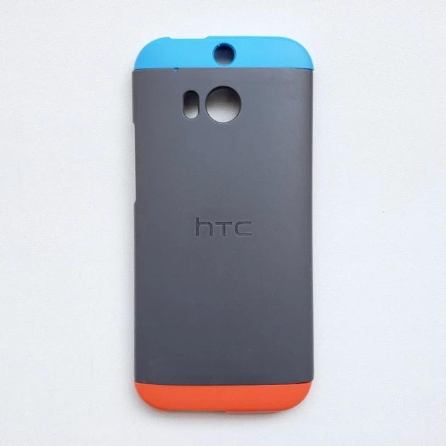 ​Чехол накладка HTC Double Dip HTC One M8 Grey/Smoke Grey/Orange - изображение 5