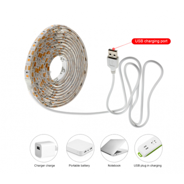 Светодиодная Ультрафиолетовая USB LED лента светодиодный фито ...