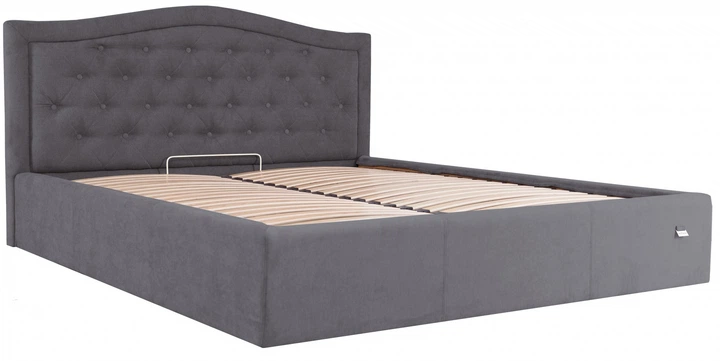 Ліжко Двоспальне Scarlett Comfort 180 х 190 см Місті Dark Grey З підйомним механізмом та нішою для білизни Темно-Сіре - зображення 2
