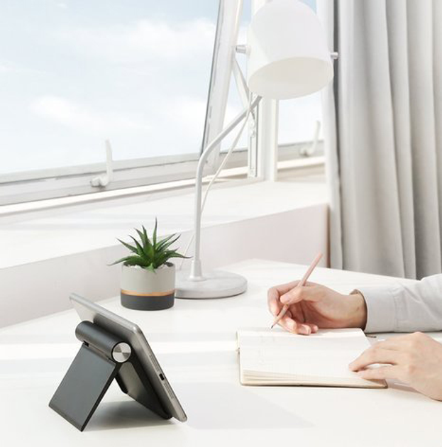 Тримач для телефону/планшета Ugreen LP115 Multi-Angle Adjustable Stand for iPad Black (UGR-50748) - зображення 6