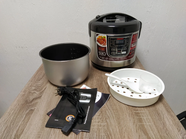 Многофункциональная кухонная мультиварка-пароварка для дома GRANT GT-202 Classic PRO Серебристый (1-01082) - изображение 5