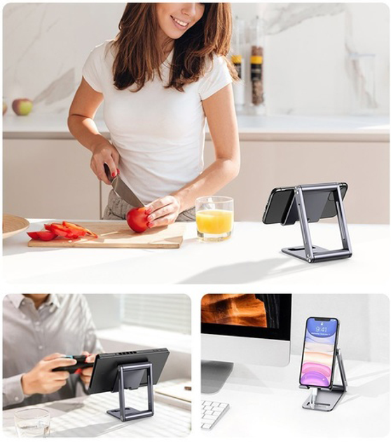 Тримач для телефона Ugreen LP263 Phone Holder with Roller Silver (UGR-80708) - зображення 7