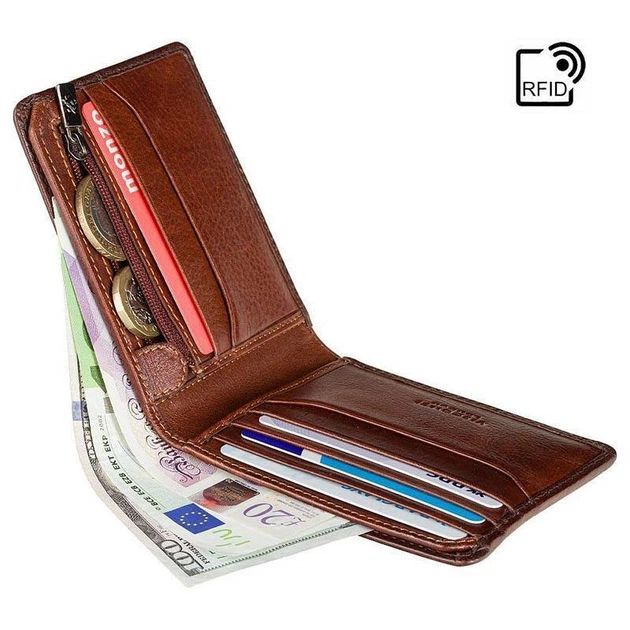 Портмоне мужское кожаное Visconti Roland c RFID Burnish Tan (AT63 B/TAN) - изображение 4