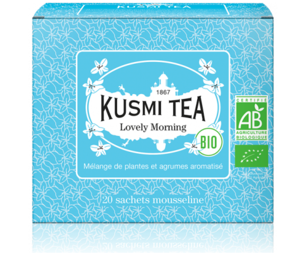 Зеленый чай органический Kusmi Tea Lovely Morning в пакетиках 20 шт - Фото 1 Зеленый чай органический Kusmi Tea Lovely Morning в пакетиках 20 шт - изображение 1