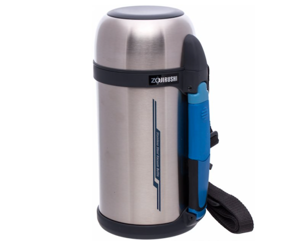 Термос Zojirushi SF-CС13ХA со складной ручкой+ремешок стальной 1,3 л - Фото 1 Термос Zojirushi SF-CС13ХA со складной ручкой+ремешок стальной 1,3 л - изображение 1