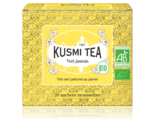 Зеленый чай органический Kusmi Tea Jasmine в пакетиках 20 шт - Фото 1 Зеленый чай органический Kusmi Tea Jasmine в пакетиках 20 шт - изображение 1