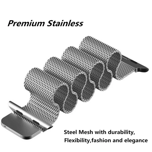 Металлический ремешок Fruct Milanese Loop Band для Apple Watch 42/44/45/46/49 mm Silver - Фото 5 Металлический ремешок Fruct Milanese Loop Band для Apple Watch 42/44/45/46/49 mm Silver - изображение 5