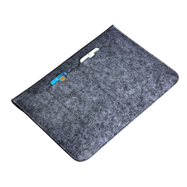 Чохол-конверт з войлоку Fruct Felt NW13 для MacBook Air 13.6 M2/Air 13 (2018-2021)/Pro 13 (2016-2022) Темно-Сірий - зображення 5