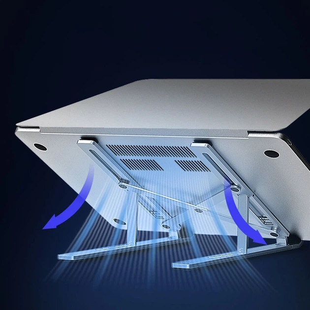 Подставка для MacBook WIWU Laptop Stand S400 - Silver (10307) - Фото 4 Подставка для MacBook WIWU Laptop Stand S400 - Silver (10307) - изображение 4
