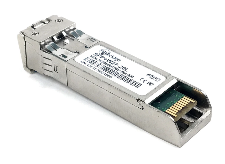 Оптичний модуль RayBridge SFP+ 10G BIDI 20KM DDM TX1270/RX1330 (SFP+W27-20L) - Фото 2 Оптичний модуль RayBridge SFP+ 10G BIDI 20KM DDM TX1270/RX1330 (SFP+W27-20L) - изображение 2