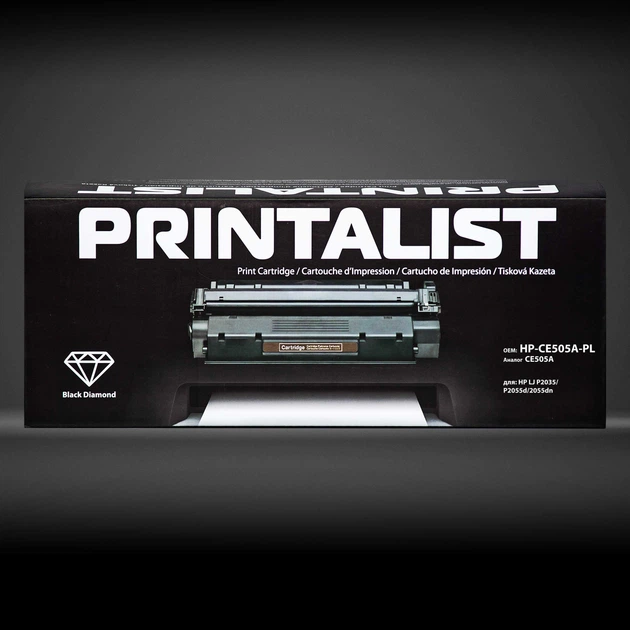 Картридж Printalist для HP LJ P2035/P2055d/2055dn аналог CE505A Black (HP-CE505A-PL) - изображение 4
