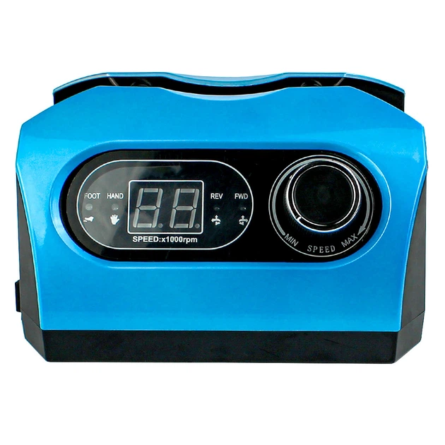 Фрезер для маникюра и педикюра, машинка для ногтей с дисплеем Nail Drill ZS-717 синий, 65Вт, 45000 об/мин (аппаратный маникюр для ногтей) - изображение 6